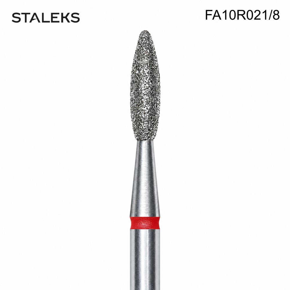 red flame diamond nail drill bit 2.1mm - 2