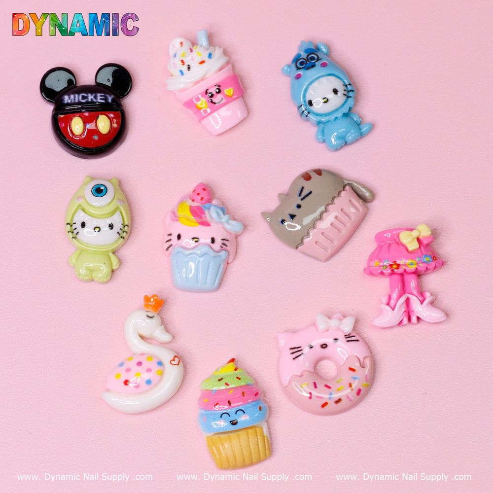 mixed kawaii nail charms - 3
