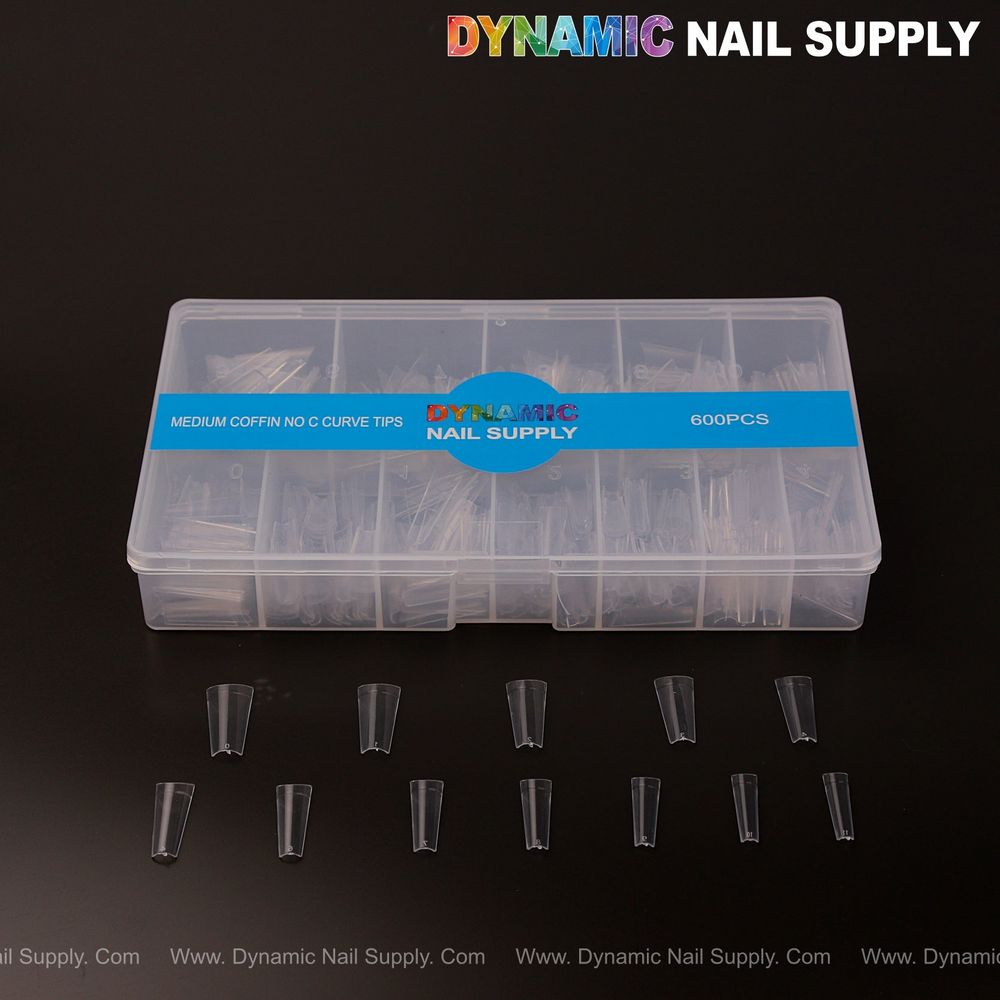 box of medium coffin nail tips - 2